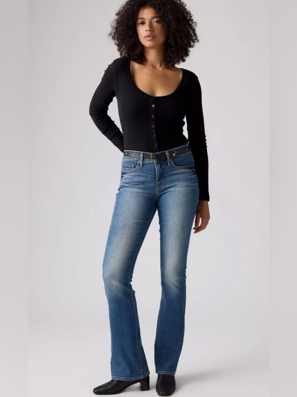 Levi's 315 Shaping Bootcut Jeans Los Dos Medium Wash Size 30